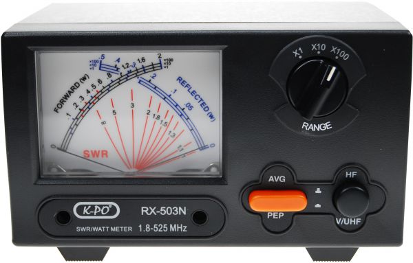 K-PO RX-503 N Kreuzzeiger SWR / Wattmeter 1,8-525 MHz