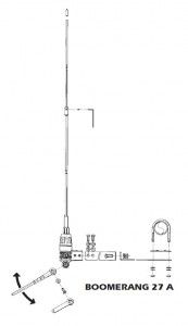 Albrecht / Sirio -New Boomerang A LS 275cm - Balkonantenne 600 Watt