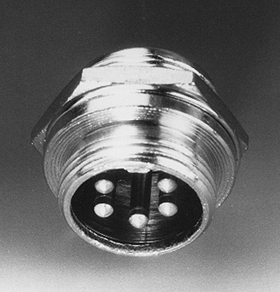 6-pol. Mikrofon-Einbaubuchse