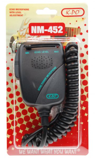 K-PO NM-452 Verstärker / Echo Mikrofon 6 Polig
