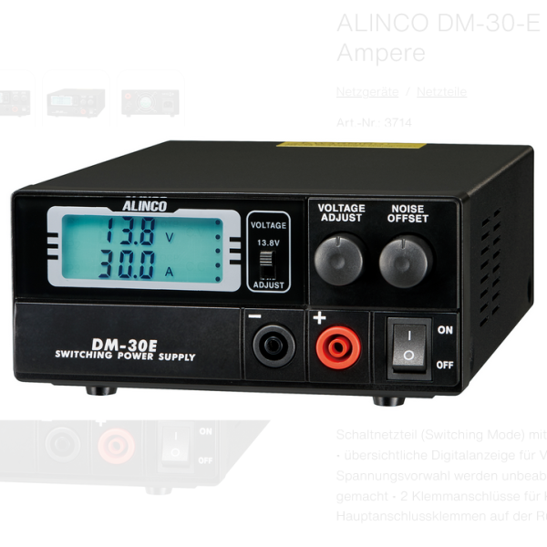 ALINCO DM-30-E Schaltnetzteil 20 Ampere