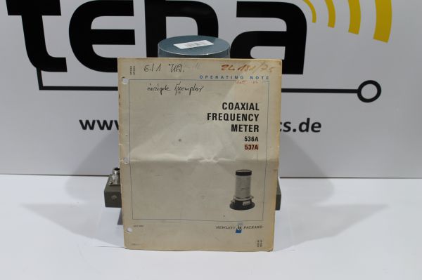 Hewlett Packard 537 A Frequenzmessgerät 3,7 - 12,5 GHz