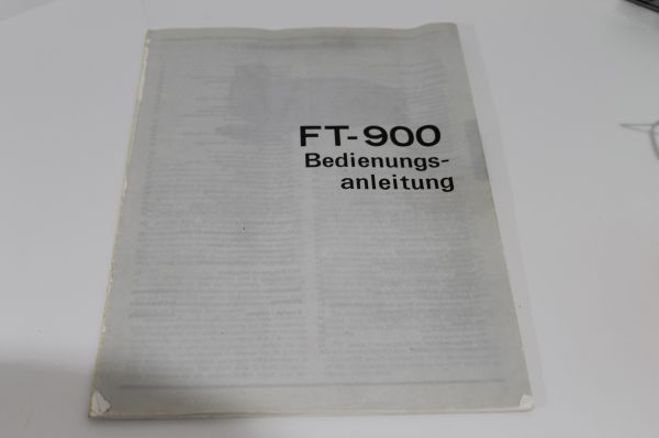 Bedienungsanleitung für Yaesu FT - 900 in Deutsch