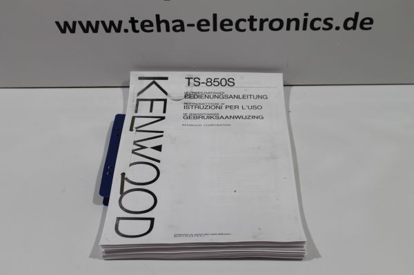 Kenwood TS 850S Bedienungsanleitung in Deutsch