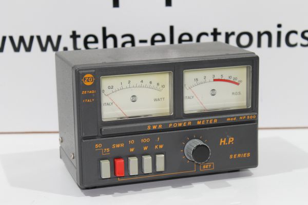 Zetagi HP-500 SWR / Wattmeter für Frequenzen von 3-200 MHz TOP