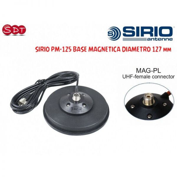 Sirio PM-125 Pl Magnetfuß Durchmesser 125 mm