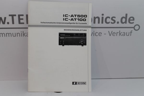 Icom IC - AT 500 / 100 Bedienungsanleitung in Deutsch