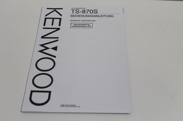 Kenwood TS-870S Bedienunsanleitung Deutsch