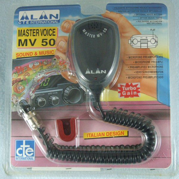 ALAN MV 50 Master Electret -Verstärkermikrofon mit Sprachaufzeichnung