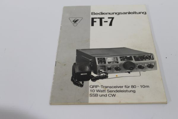 Bedienungsanleitung für Yaesu FT - 7 / B in Deutsch