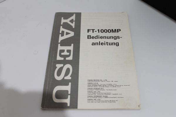 Bedienungsanleitung für Yaesu FT 1000 MP in Deutsch