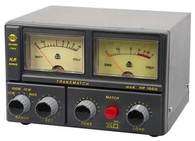 ZETAGI HP 1000 SWR-PWR Meter & Matcher